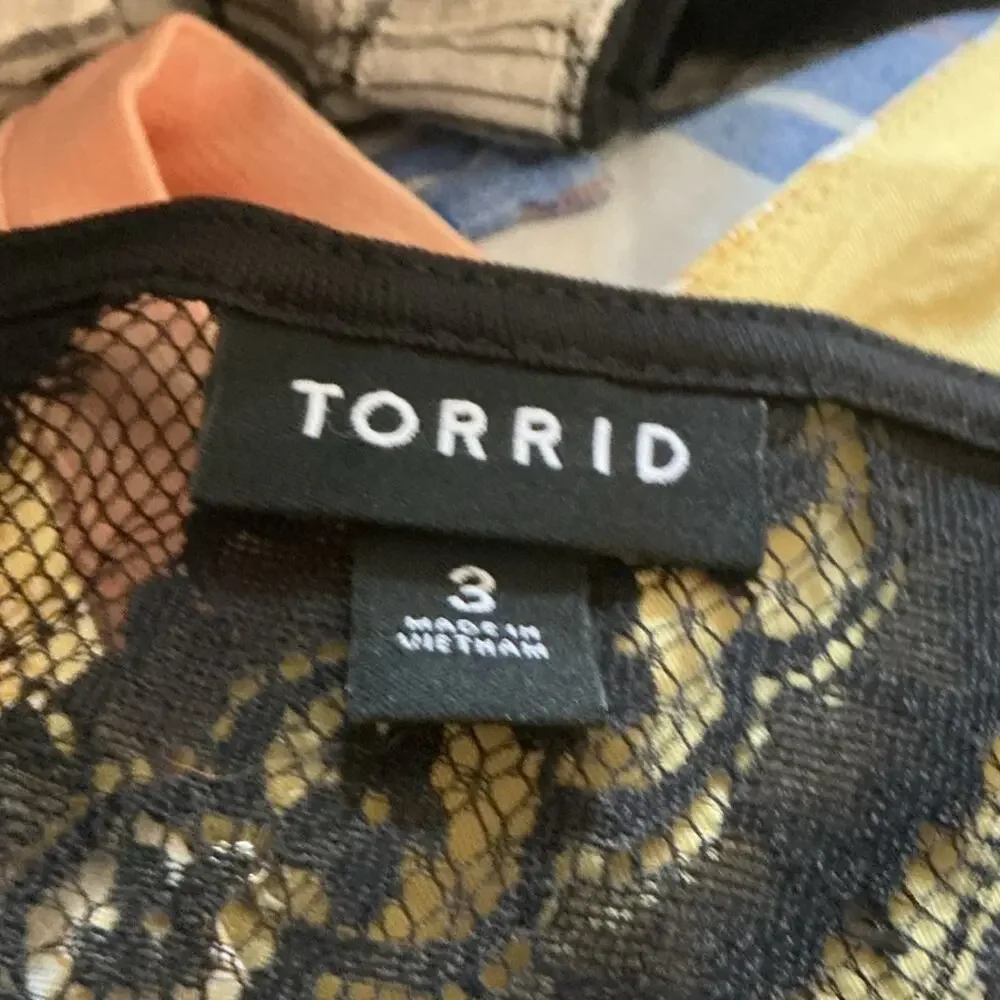 Torrid Womens Button Front Maxi Dress Black Lace Goth Vampire Whimsigoth 3X 3 - Picture 5 of 9